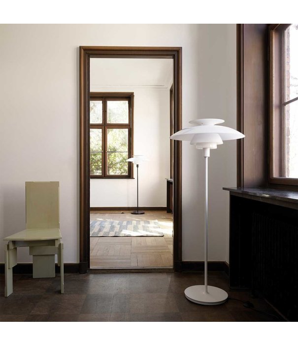 Louis Poulsen  Louis Poulsen - PH 80 vloerlamp - wit + dimmer