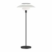 PH 80 Floor Lamp opal white, black with switch