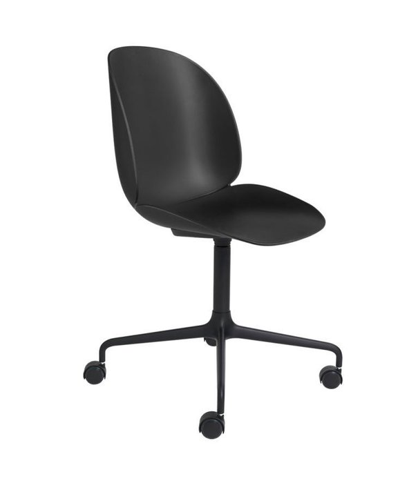 Gubi  Gubi - Beetle meeting chair 4 star base with castors