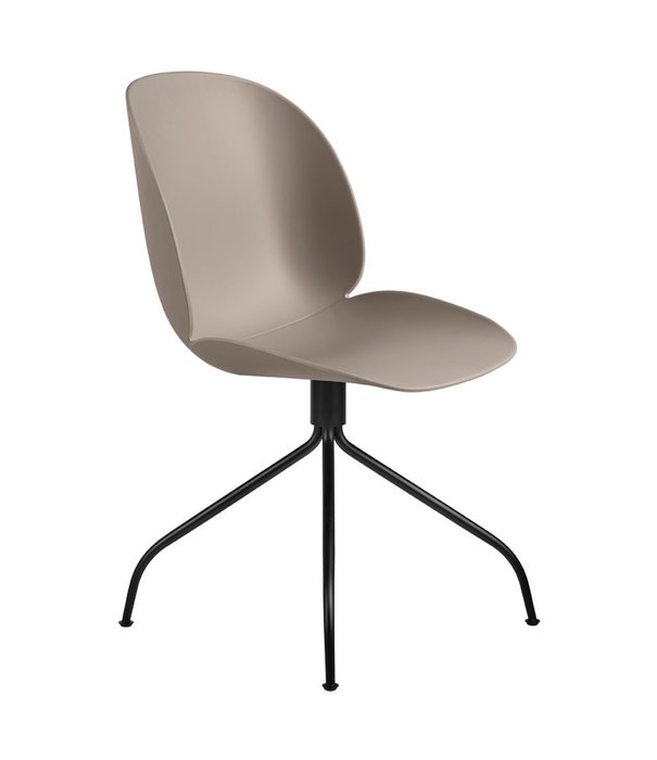 Gubi  Gubi - Beetle meeting chair - black swivel base