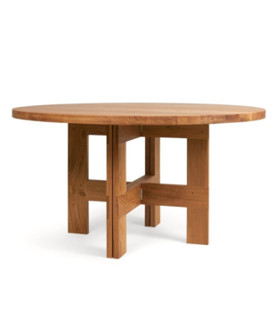 Frama Farmhouse Trestle Table Pond, oak