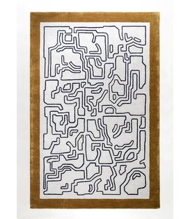 Massimo Copenhagen - Fragment 2 border - Structures Collection rug