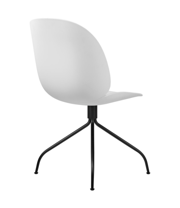 Gubi  Gubi Beetle meeting chair recycled plastic, black swivel base