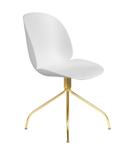 Gubi - Beetle meeting chair - swivel base brass