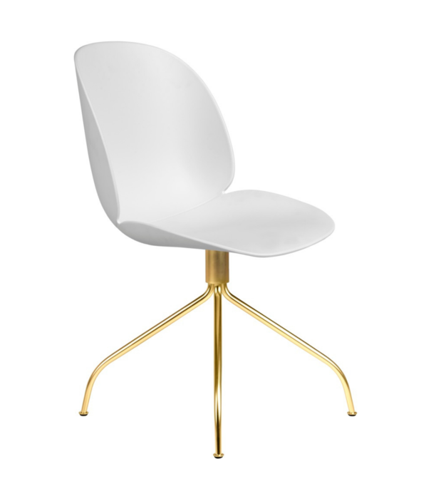 Gubi  Gubi - Beetle meeting chair - brass swivel base