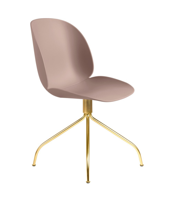 Gubi  Gubi - Beetle meeting chair - brass swivel base