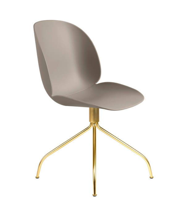 Gubi  Gubi - Beetle meeting chair - brass swivel base