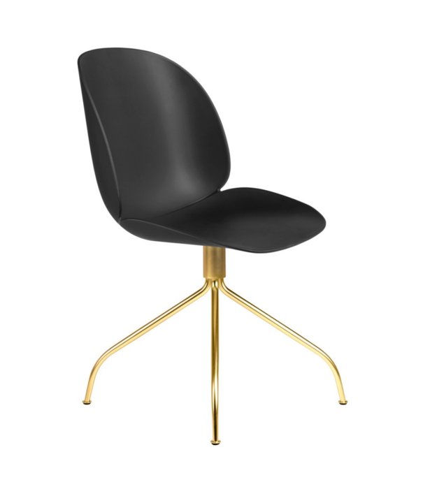 Gubi  Gubi - Beetle meeting chair - brass swivel base