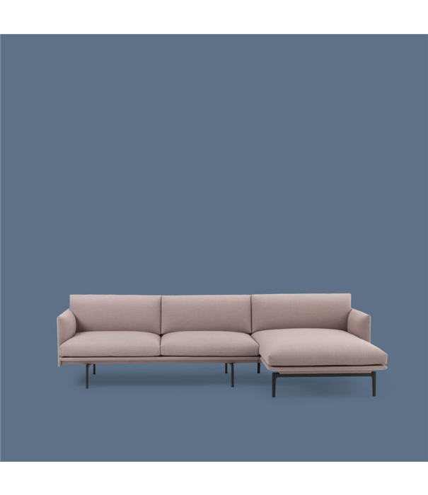 Muuto  Muuto - Outline bank met chaise longue rechts