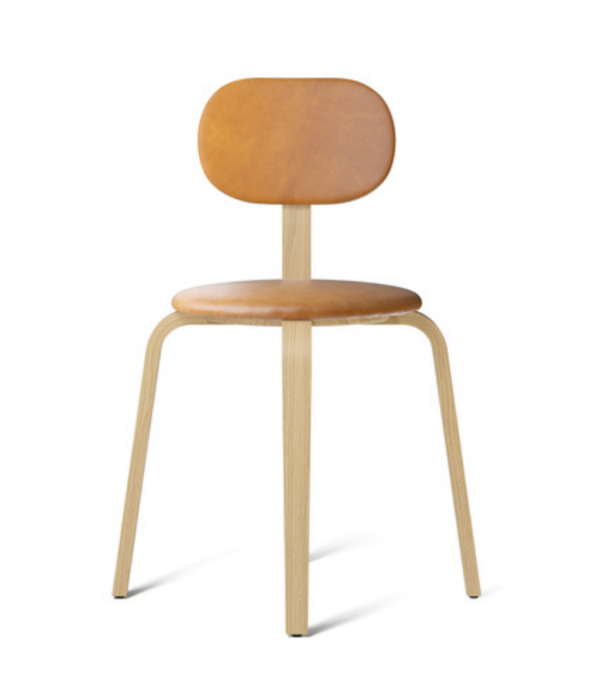 Audo Audo - Afteroom Plywood eetkamer stoel - leer