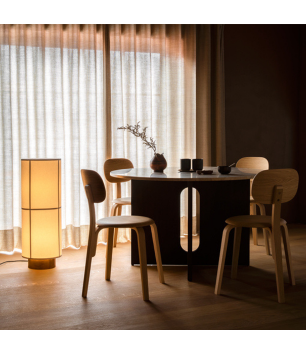 Audo Audo - Afteroom Plywood eetkamer stoel - leer