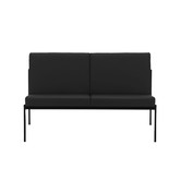 Artek - Kiki Two Seater Sofa - Black Leather