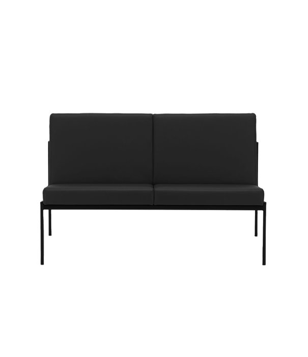 Artek  Artek - Kiki Two Seater Sofa - Black Leather