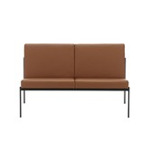 Artek - Kiki Two Seater Sofa - Walnut Leather