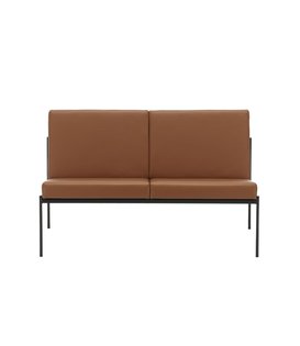 Artek - Kiki Two Seater Sofa - Walnut Leather