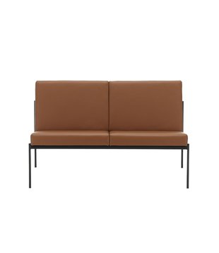 Artek - Kiki Two Seater Sofa - Walnut Leather