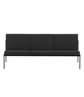 Artek - Kiki Three Seater sofa - black Leather