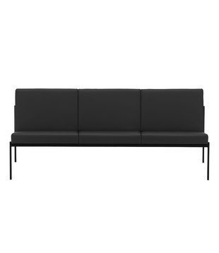 Artek - Kiki Three Seater sofa - black Leather