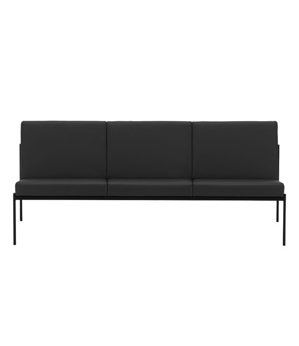 Artek  Artek - Kiki 3-seater Sofa, black Elegance leather