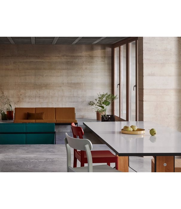 Artek  Artek - Kiki 3-zits Bank, walnoot Elegance leer