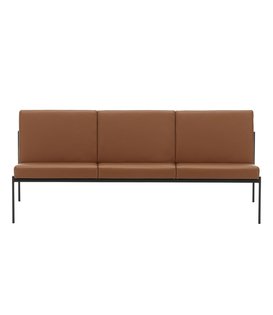 Artek - Kiki Three Seater Sofa - Walnut Leather