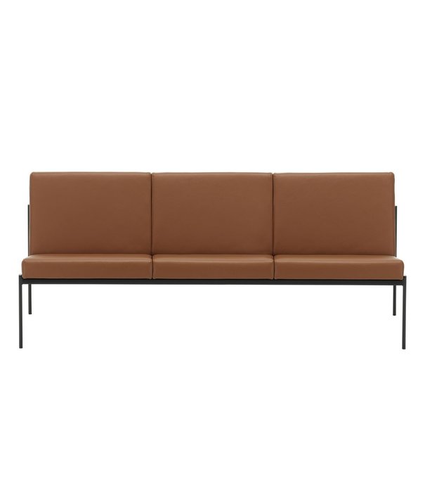 Artek  Artek - Kiki Three Seater Sofa - Walnut Leather