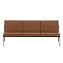 Artek - Kiki Three Seater Sofa - Walnut Leather