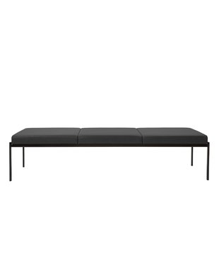 Artek - Kiki Three Seater Bench - black leather