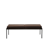 Artek - Kiki Two Seater Bench - Mocca Leather