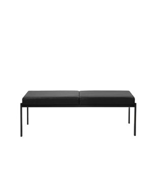 Artek - Kiki Two Seater Bench - black leather