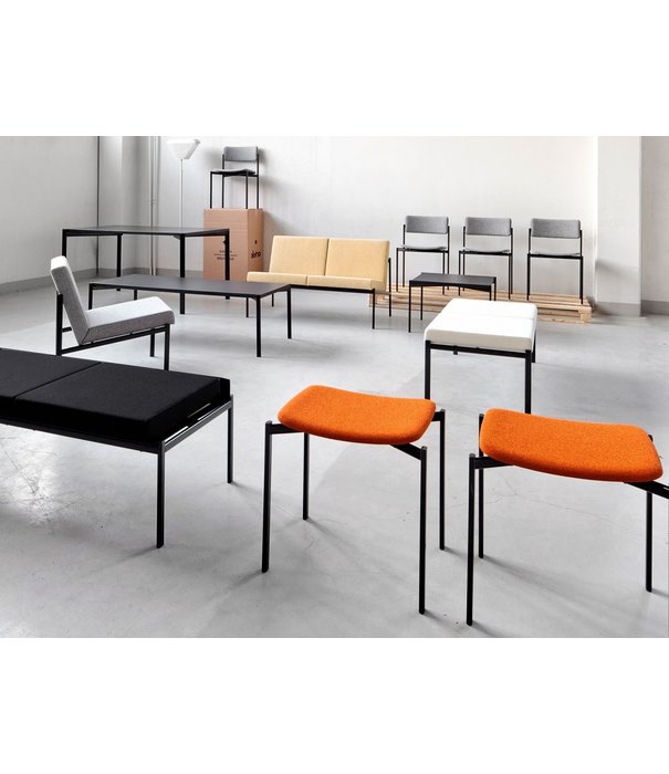 Artek  Artek - Kiki Three Seater Bench - Black Leather