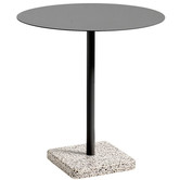 Hay - Terrazzo tafel grijs - antraciet top Ø70 cm