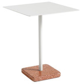 Hay - Terrazzo table red - sky grey top 60 x 60