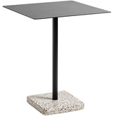 Hay - Terrazzo tafel grijs - antraciet top 60 x 60