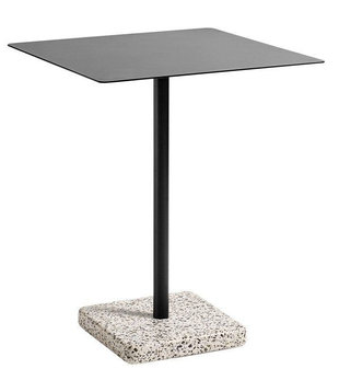 Hay - Terrazzo tafel grijs, antraciet top 60 x 60