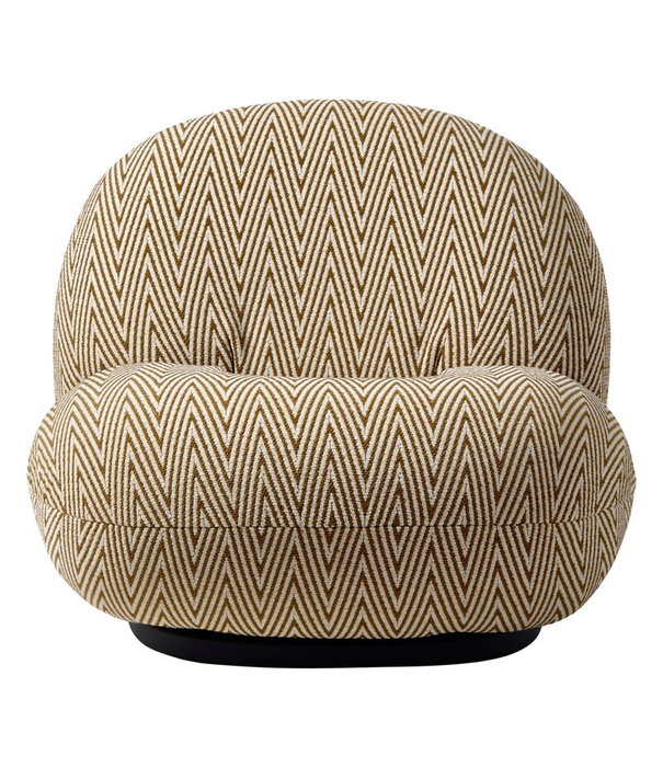 Gubi  Gubi - Pacha outdoor lounge chair / swivel base, Chevron FR 022