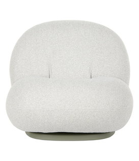 Gubi - Pacha outdoor lounge chair swivel base - fabric Libera 003