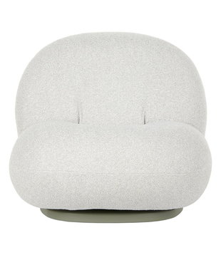 Gubi - Pacha outdoor lounge chair swivel base - fabric Libera 003