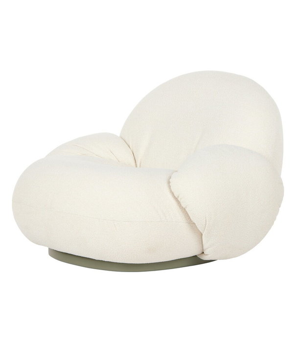 Gubi  Pacha Outdoor Lounge Chair with armrest Lorkey 40, swivel base