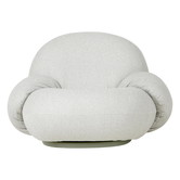 Gubi - Pacha outdoor lounge armstoel swivel - stof Libera 003