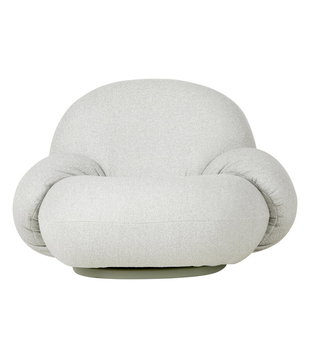 Gubi - Pacha outdoor lounge armchair swivel - fabric Libera 003