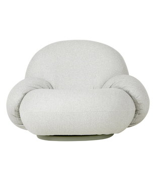 Pacha Outdoor Lounge Chair with armrest Libera 003, swivel base