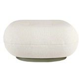 Pacha outdoor ottoman fixed swivel base - fabric Lorkey 40