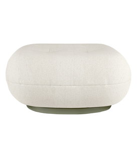 Gubi - Pacha outdoor ottoman swivel base - fabric Lorkey 40