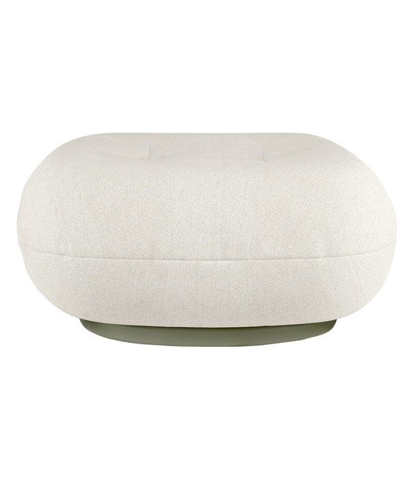 Gubi  Gubi - Pacha outdoor ottoman fixed swivel base - fabric Lorkey 40