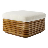 Bohemian 72 Ottoman rattan, Diagonal Boucle 007