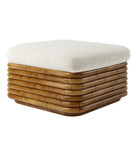 Bohemian 72 Ottoman rattan, Diagonal Boucle 007