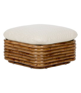 Bohemian 72 Ottoman rattan, Diagonal Boucle 002