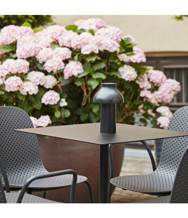 Hay  Hay - Terrazzo table red - sky grey top 60 x 60