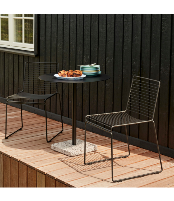 Hay  Hay - Terrazzo tafel grijs - antraciet top 60 x 60